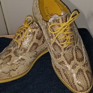 Unique shoe Cole Haan Yellow Python Print  oxford